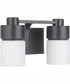 District 2-Light Vanity Flat Black