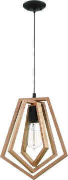 10"W Gem 1-Light Pendant Light Espresso