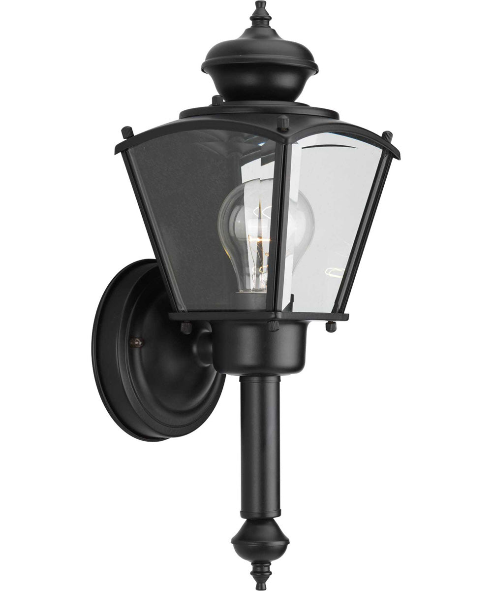 BrassGUARD 1-Light Wall Lantern Matte Black
