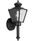 BrassGUARD 1-Light Wall Lantern Matte Black