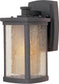 11"H Bungalow 1-Light LED Outdoor Wall Light Lantern Bronze
