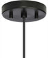 Markor 1-Light Black Parchment Shade Transitional Pendant Brushed Nickel;Matte Black;Vintage Brass