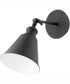 1-light Wall Mount Light Fixture Textured Black
