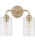 Tamara Day's Charlotte 2-light Bath Vanity Light Aged Brass