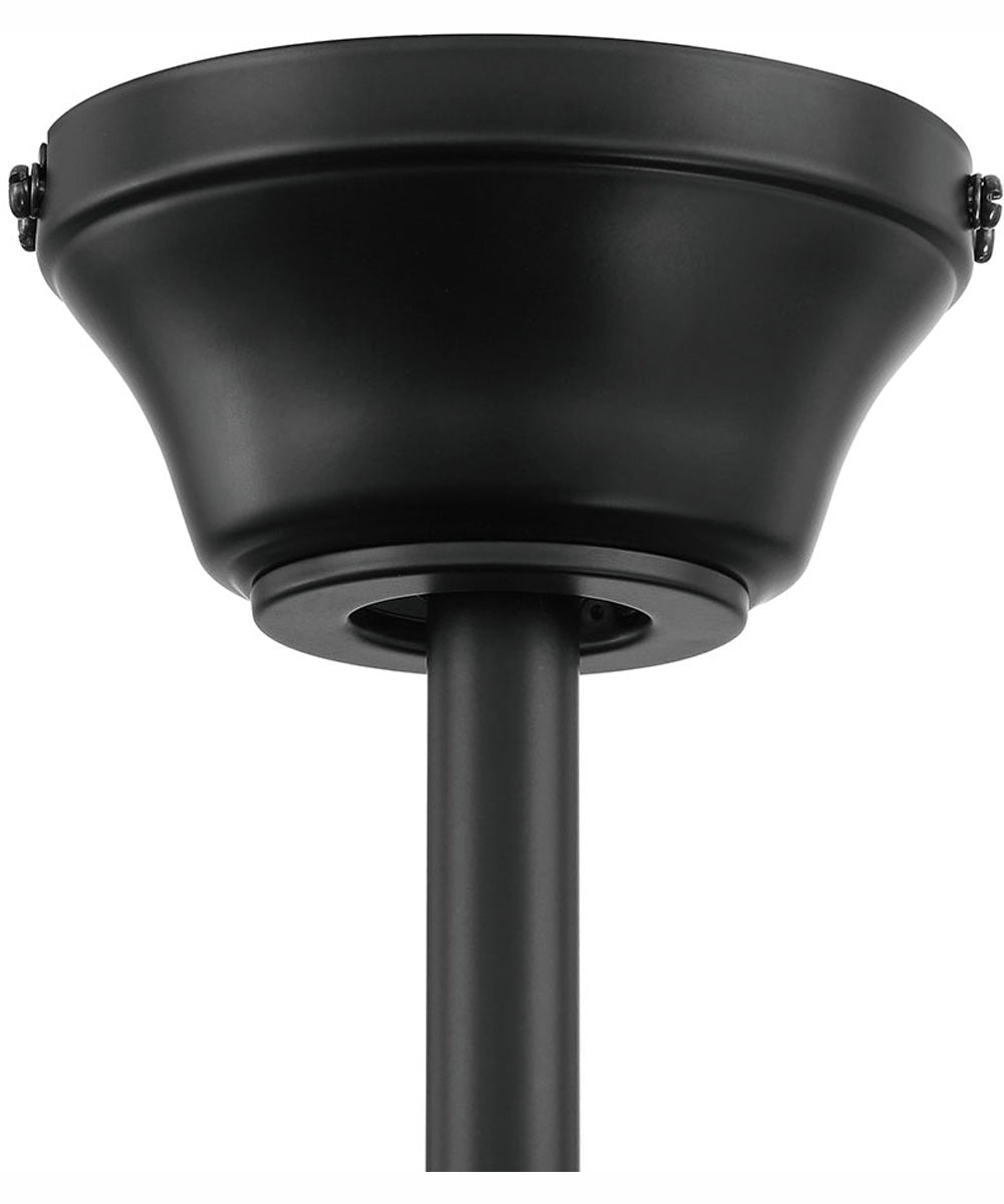 52" Teana 1-Light Ceiling Fan Flat Black/Satin Brass