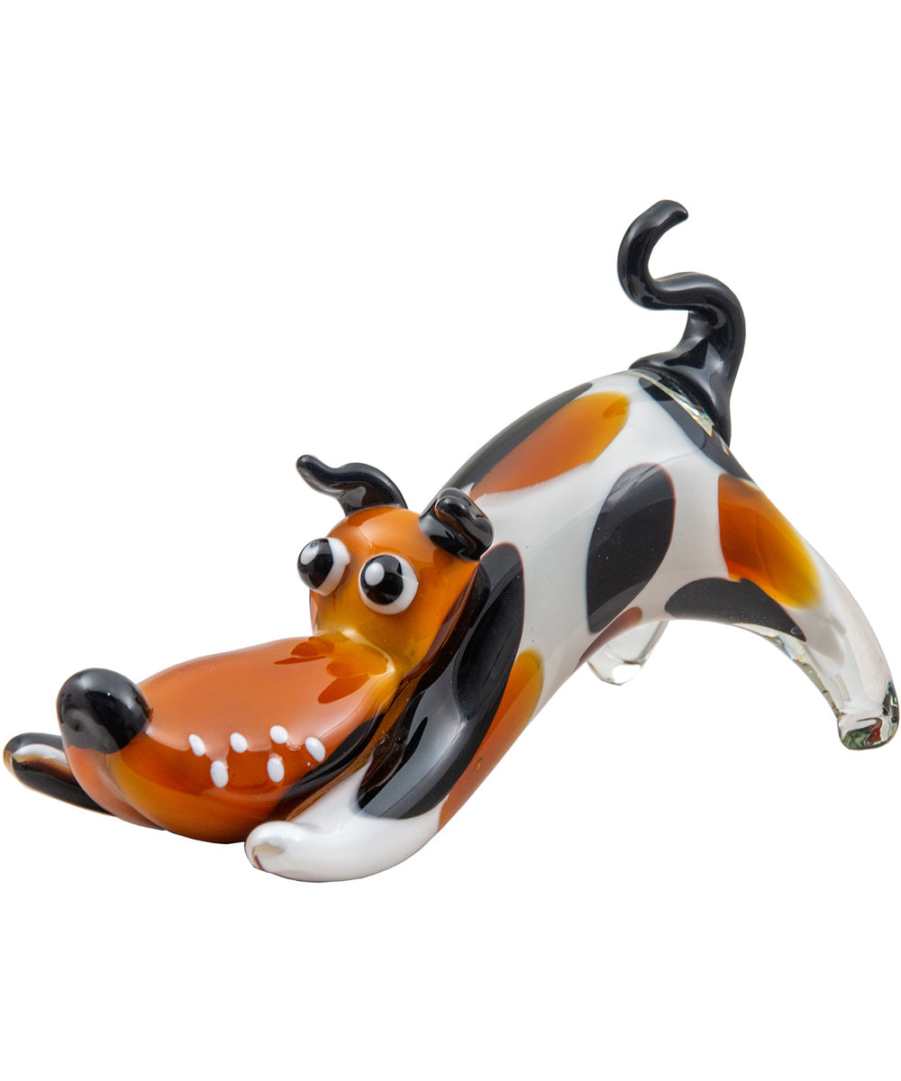 Zainy Dog Handcrafted Art Glass Figurine