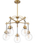 Sidwell 5-light Chandelier Weathered Brass