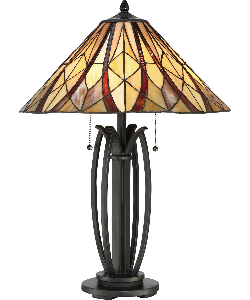 Victory Small 2-light Table Lamp Valiant Bronze