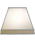 8x15x12 Off White & Tan Camelot Square with Gallery Softback Lampshade
