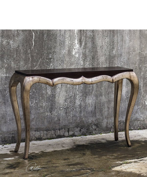 54"H Verena Champagne Console Table