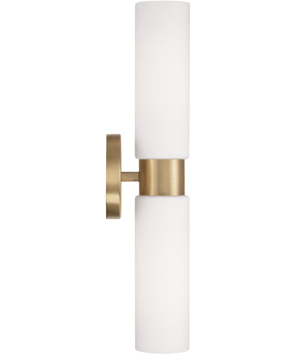 Theo 2-Light Sconce Aged Brass