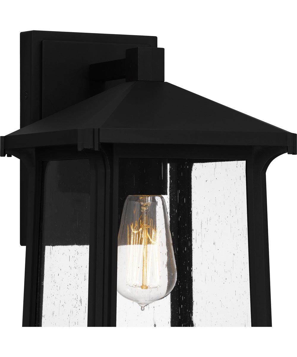 Satterfield Large 1-light Outdoor Wall Light  Coastal Armour Matte Black
