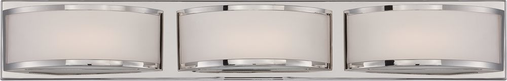 28"W Mercer 3-Light LED Vanity & Wall Polished Nickel