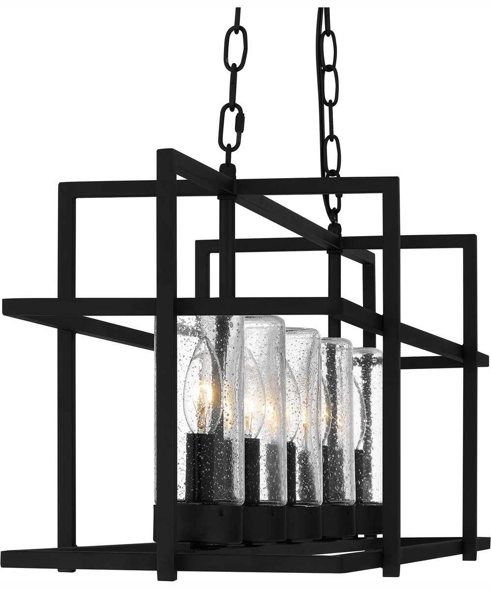 Damien Medium 5-light Island Light Earth Black