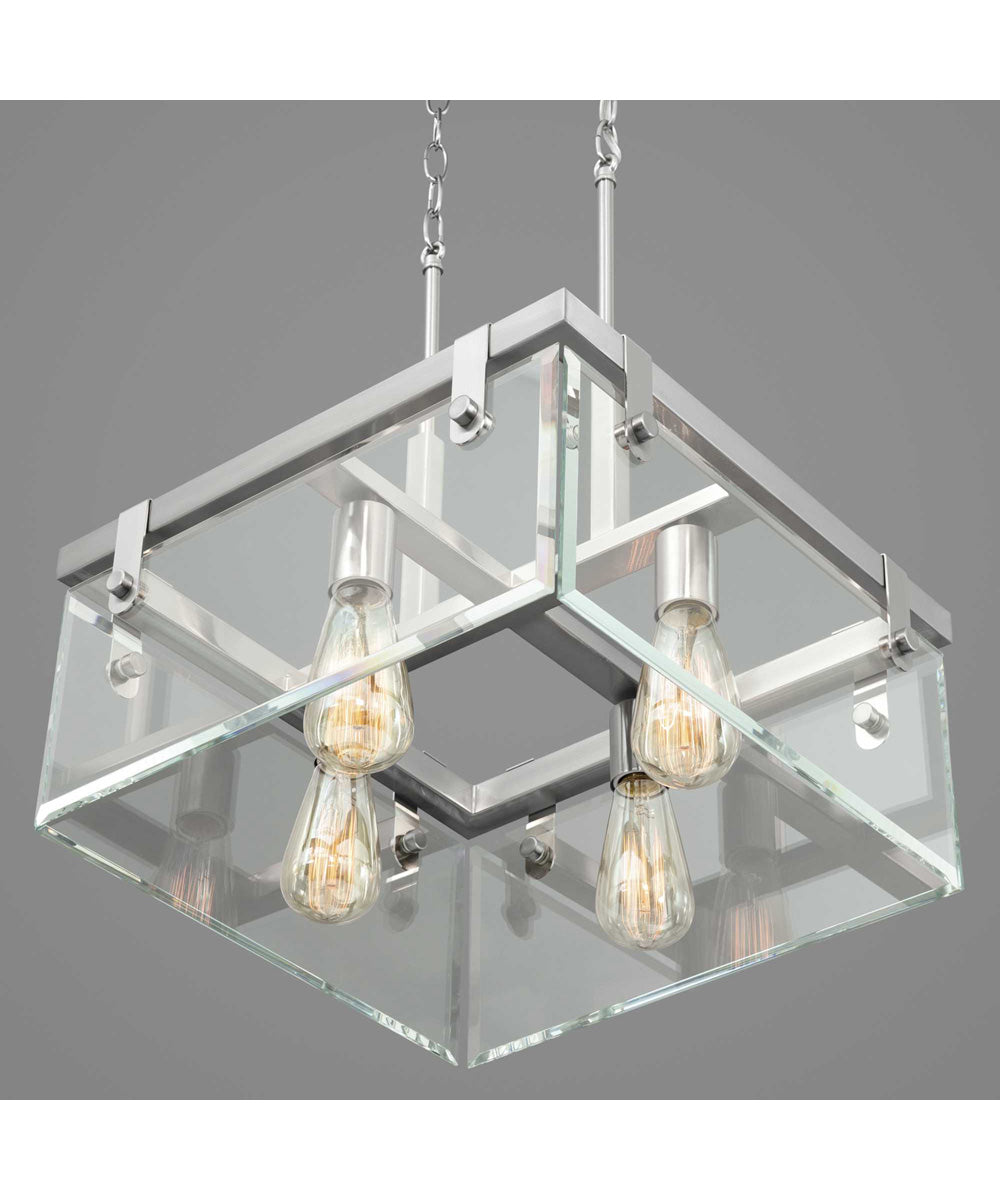 Glayse 16-3/4" Semi-Flush/Convertible Brushed Nickel