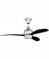 52" Bordeaux 1-Light Ceiling Fan Polished Nickel