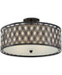 Boutique 4-light Semi Flush Mount Mystic Black