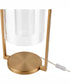 Bell Jar 20'' High 1-Light Desk Lamp - Aged Brass
