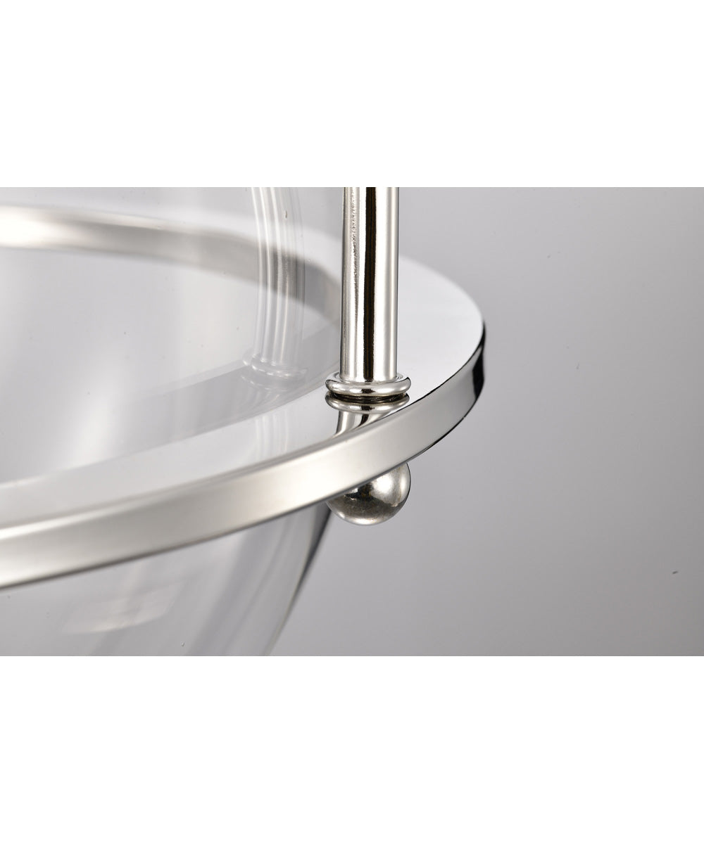 Amado 3-Light Pendant Polished Nickel