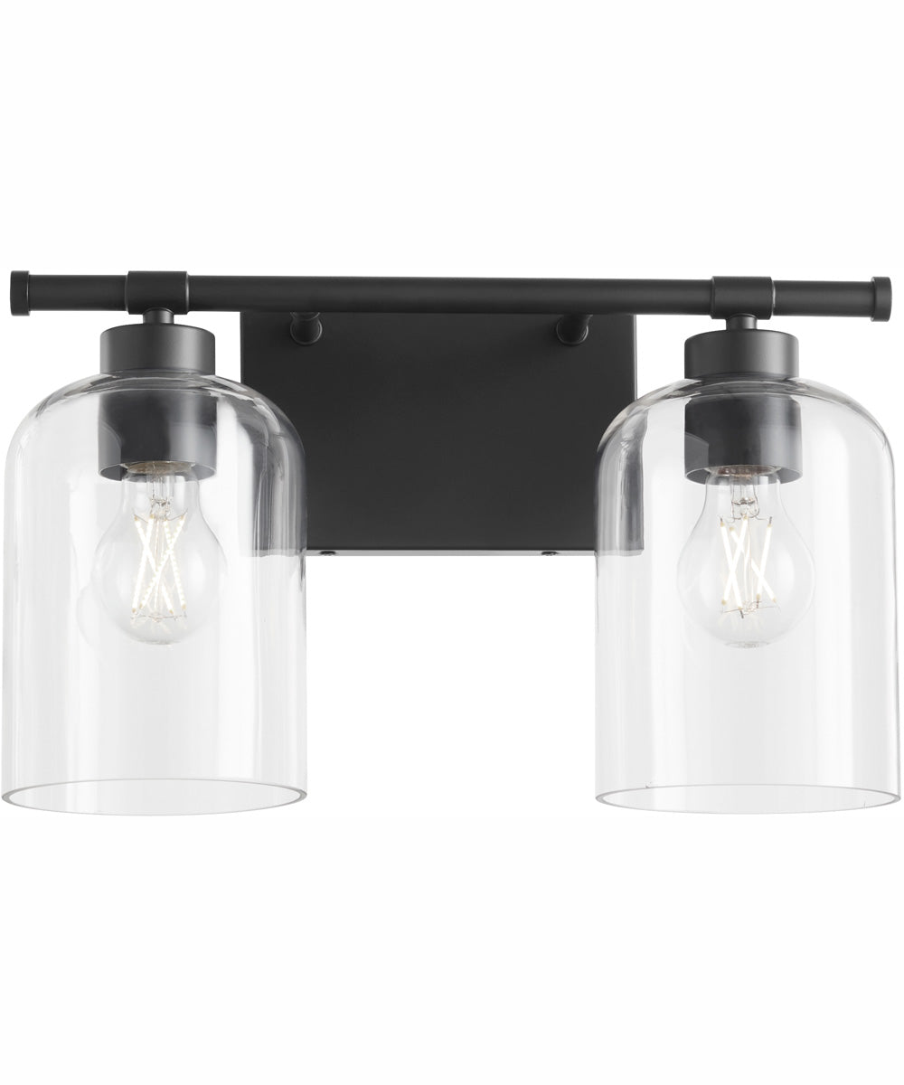 Tribute 2-light Bath Vanity Light Matte Black