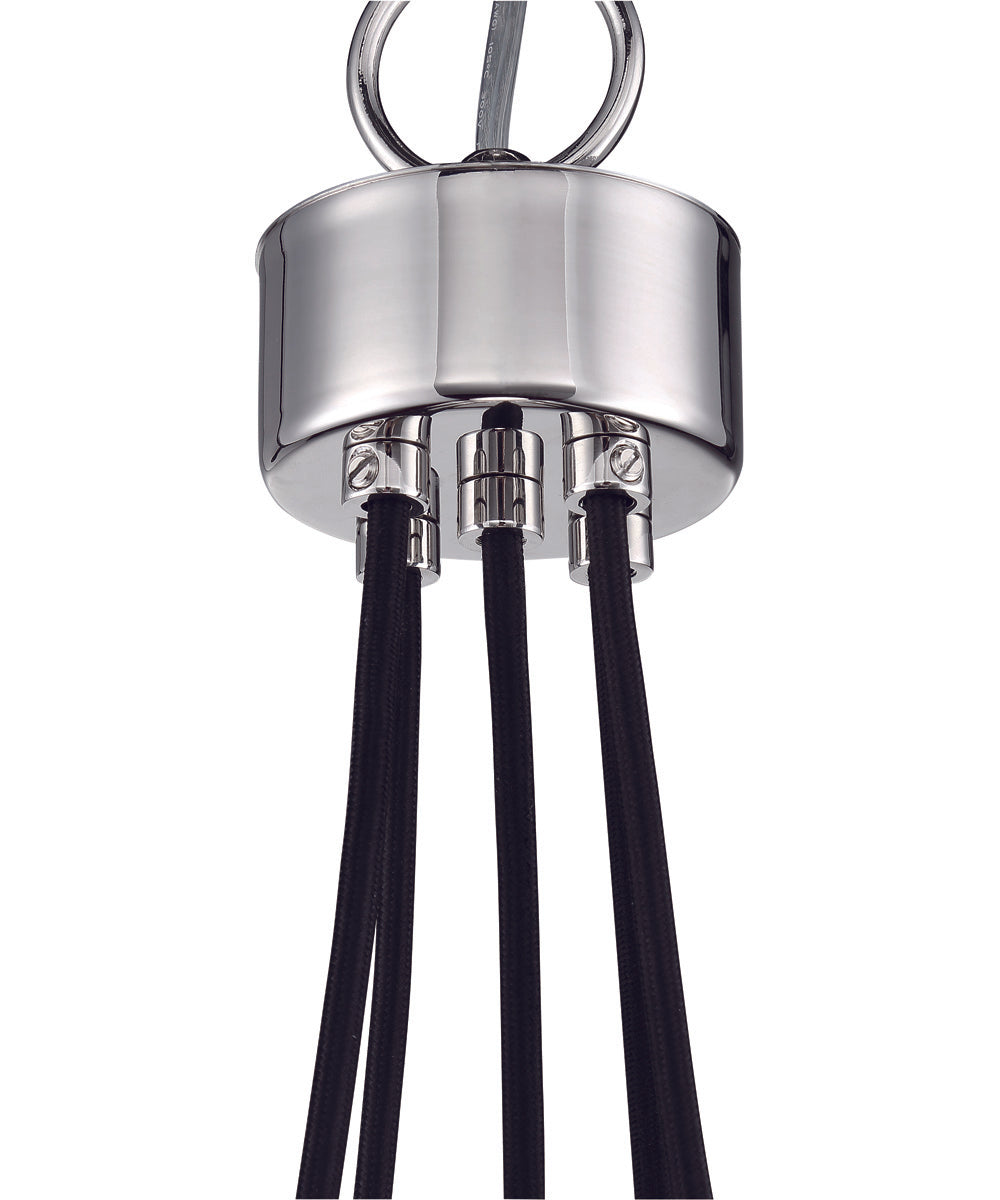 Que 5-Light Pendant Chrome