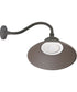 Outdoor Barn Gooseneck Wall Light Bronze Finish, 15"h