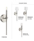 Elara 1-Light New Traditional Wall Light Brushed Nickel
