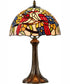 Lovebirds Floral Tiffany Table Lamp