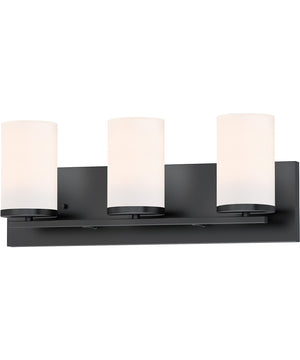 Lateral 3-Light Bath Vanity Black