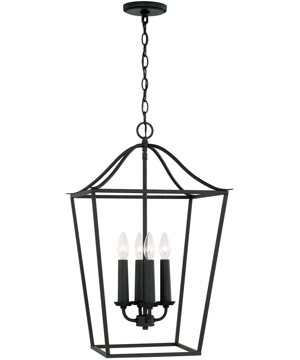 Grady 4-Light Foyer Black Iron