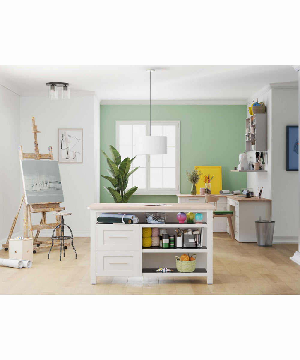 Cofield 12 in. 3-Light Transitional Flush Mount Matte Black