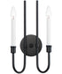 Tux 2-Light Wall Sconce Black
