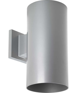 6" LED Outdoor Wall Cylinder Metallic Gray