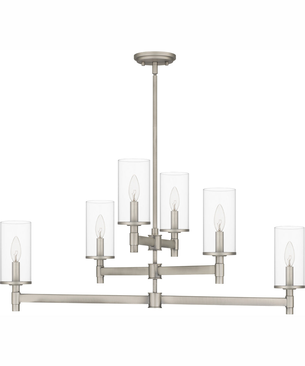 Quoizel Chandelier Medium 6-light Island Light Antique Nickel
