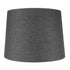 14"W 2 Light Swag Plug-In Pendant  Drum Granite Gray Burlap with Diffuser Black Cord