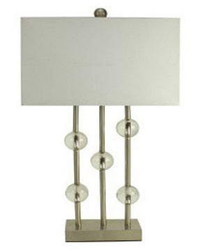 32"H Jaala Metal Lamp Clear/Silver