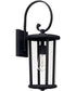 Howell 1-Light Outdoor Wall Mount Rain or Shine - Black with Clear Glass