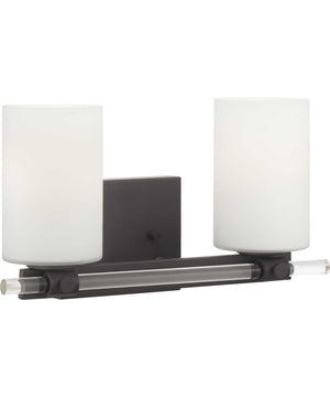 Lisbon 2-Light Bath & Vanity Matte Black