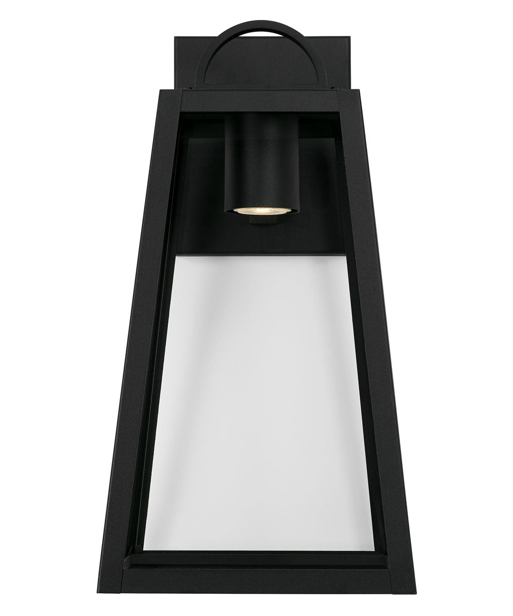 Leighton 1-Light Outdoor Wall-Lantern Rain or Shine - Black