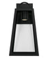 Leighton 1-Light Outdoor Wall-Lantern Rain or Shine - Black