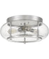 Trilogy 3-light Flush Mount Brushed Nickel