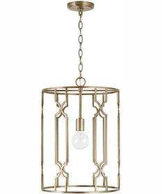 Jordyn 1-Light Pendant Aged Brass