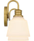 Hinton Medium 2-light Bath Light Aged Brass