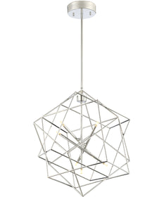 Stacia 7-Light Led Pendant Chrome Finished