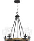 Hearst 5-light Chandelier Matte Black