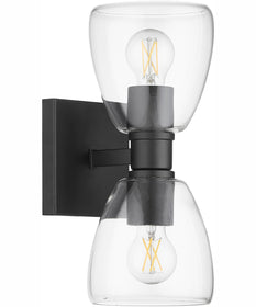 Relo 2-light Wall Mount Light Fixture Matte Black