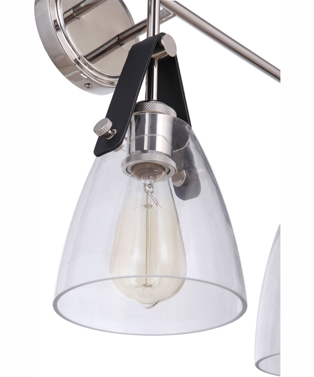 Hagen 3-Light Vanity Polished Nickel