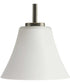 Bravo 1-Light Etched Glass Modern Mini-Pendant Light Antique Bronze