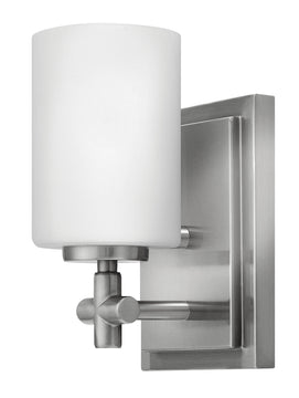5"W Laurel 1-Light Bath Sconce in Brushed Nickel