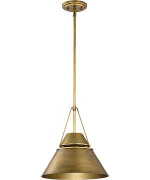 Adina 1-Light Pendant Natural Brass